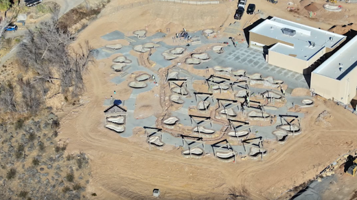 mutli pool aerial view